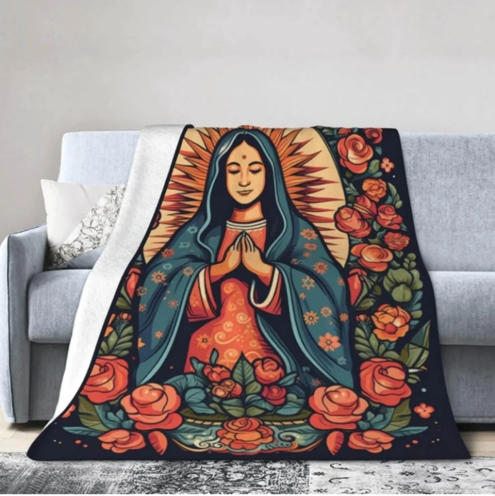 Homieblanket Virgin Mary Our Lady of Guadalupe Throw Blankets 40